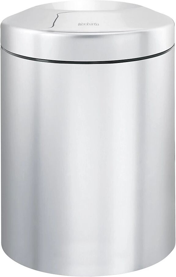 Brabantia Papelera de seguridad, acero inoxidable, autoextinguible, capacidad 7 l, H x Ø 277 x 207 mm, mate