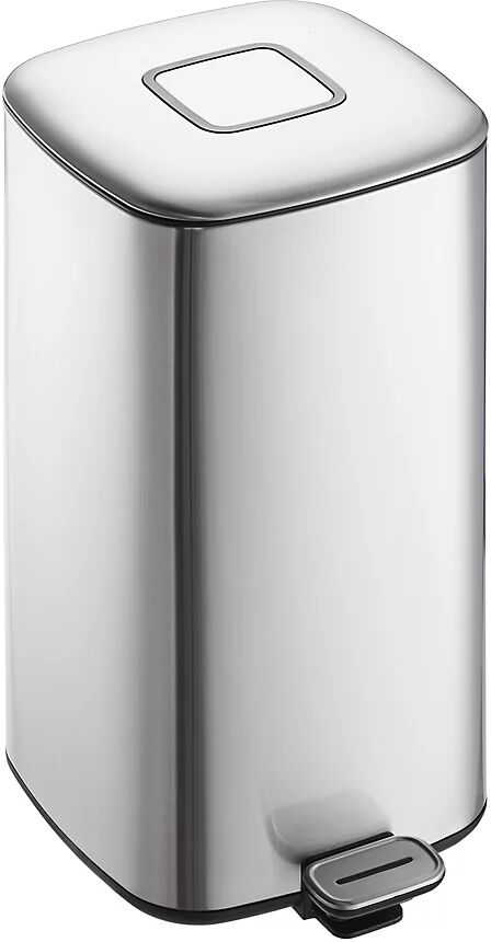 EKO Colector de residuos con pedal y filtro de carbón, capacidad 32 l, H x A x P 623 x 305 x 393 mm, acero inoxidable