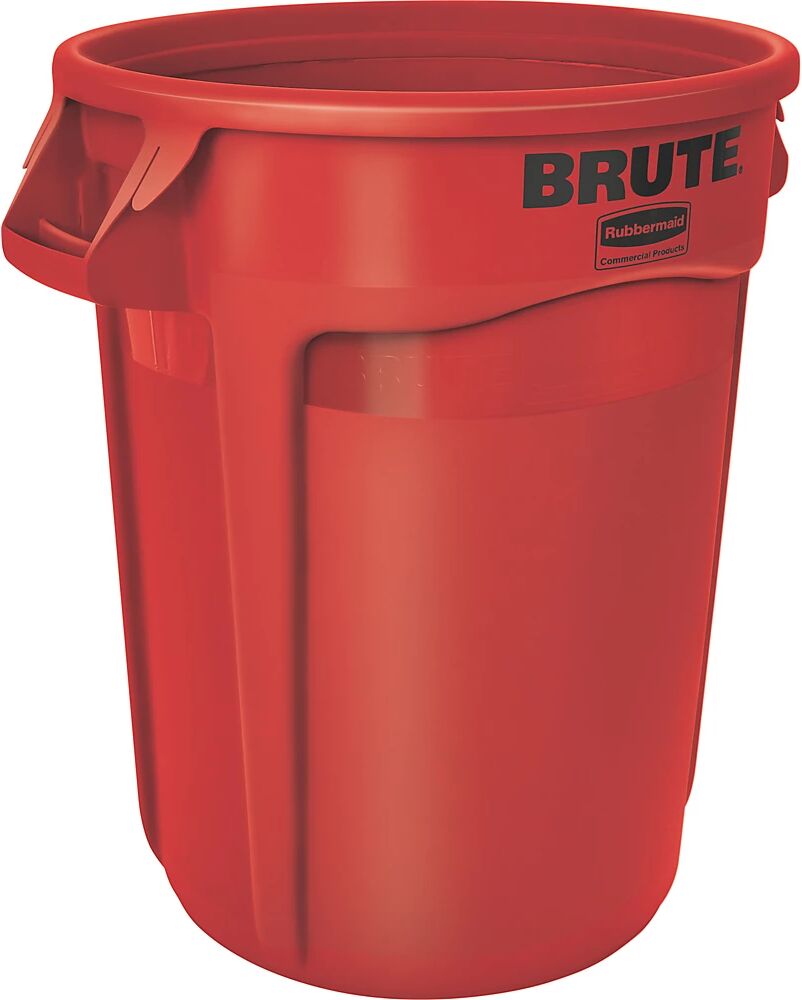 Rubbermaid Contenedor universal BRUTE®, redondo, capacidad 121 l, rojo