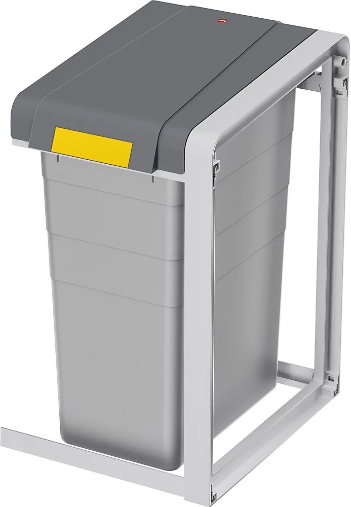 Hailo Sistema modular de recipientes para separar materiales ProfiLine, ecológico y flexible, capacidad 1 x 38 l, A x H x P 355 x 560 x 395 mm, ampliación