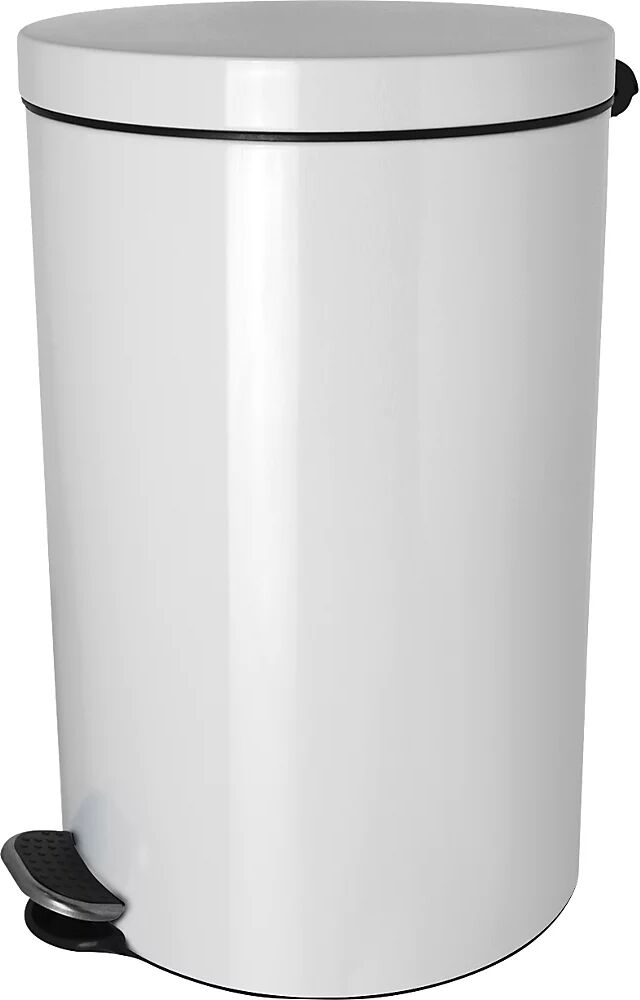 helit Colector de residuos con pedal, con iones de plata, capacidad 3 l, H x Ø 260 x 170 mm, blanco