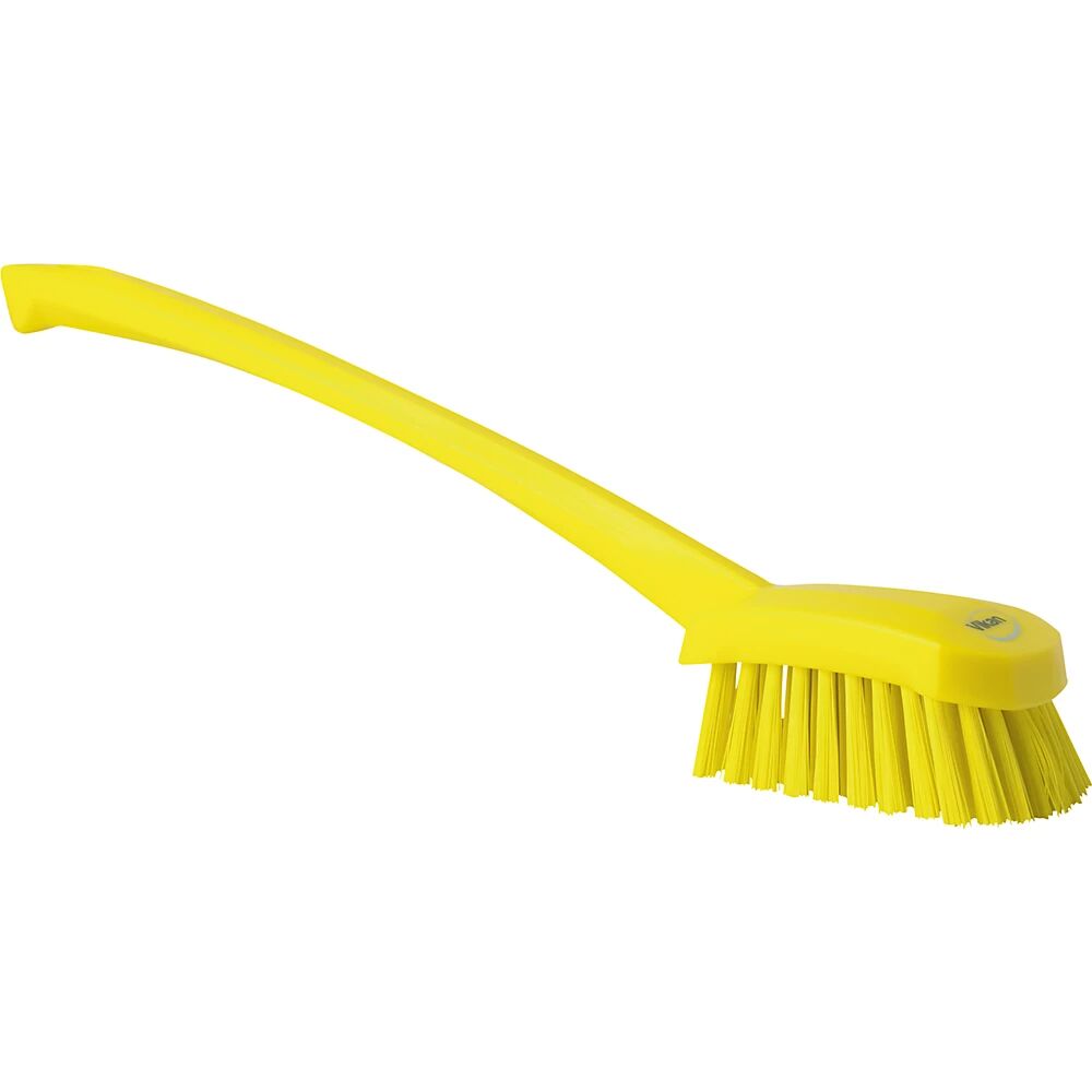 Vikan Cepillo de lavado con palo largo, duro, UE 10 unid., amarillo