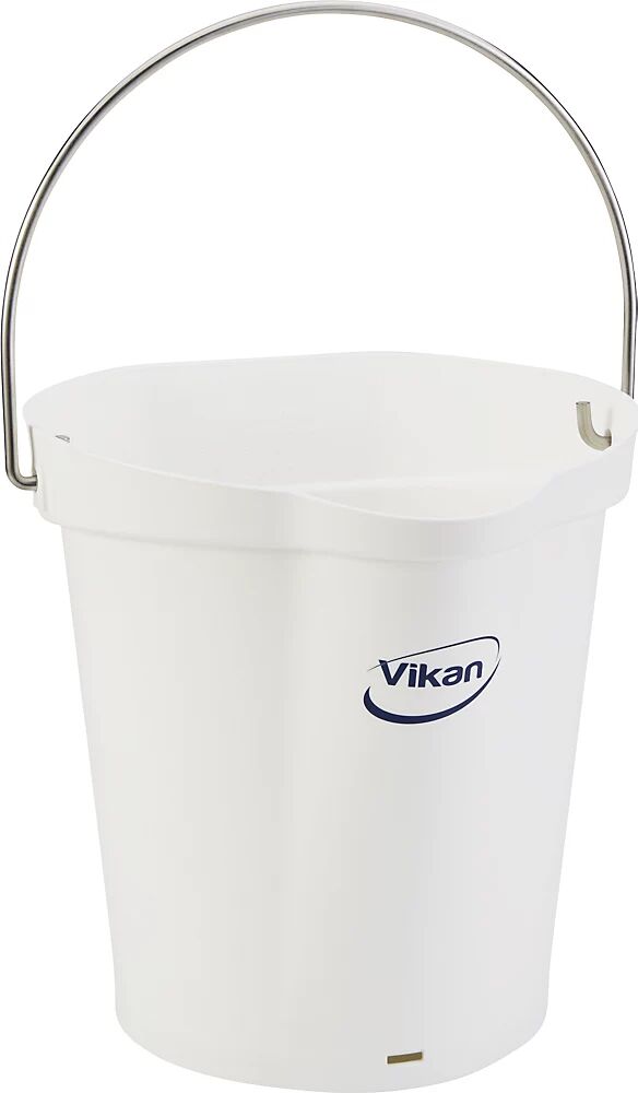 Vikan Cubo, apto para alimentos, capacidad 6 l, UE 5 unid., blanco