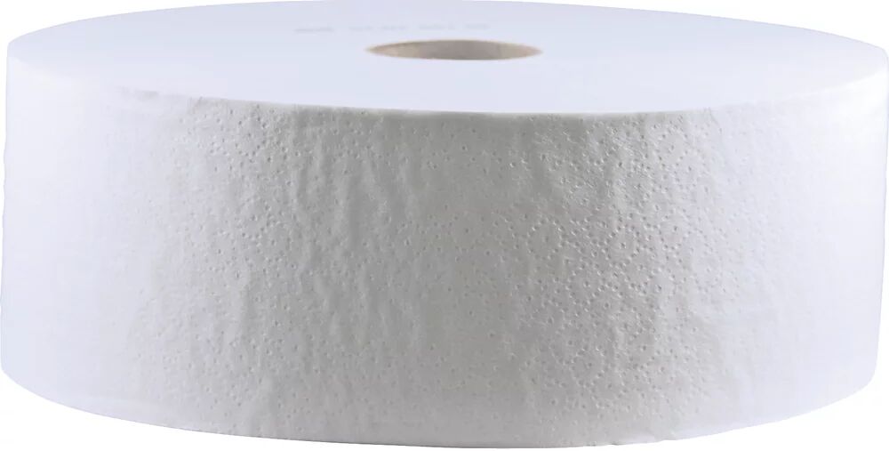 CWS Papel higiénico tissue en rollos grandes, reciclado, 2 capas, natural, UE 6 rollos