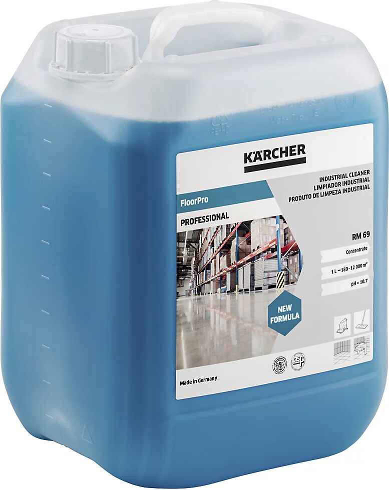 Kärcher Detergente para uso industrial RM 69, contenido 10 l, valor pH 10,7