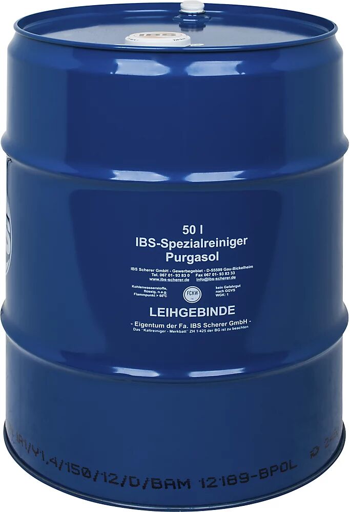 IBS Scherer Producto de limpieza especial PURGASOL, para manchas de aceite y grasa, contenido 50 l