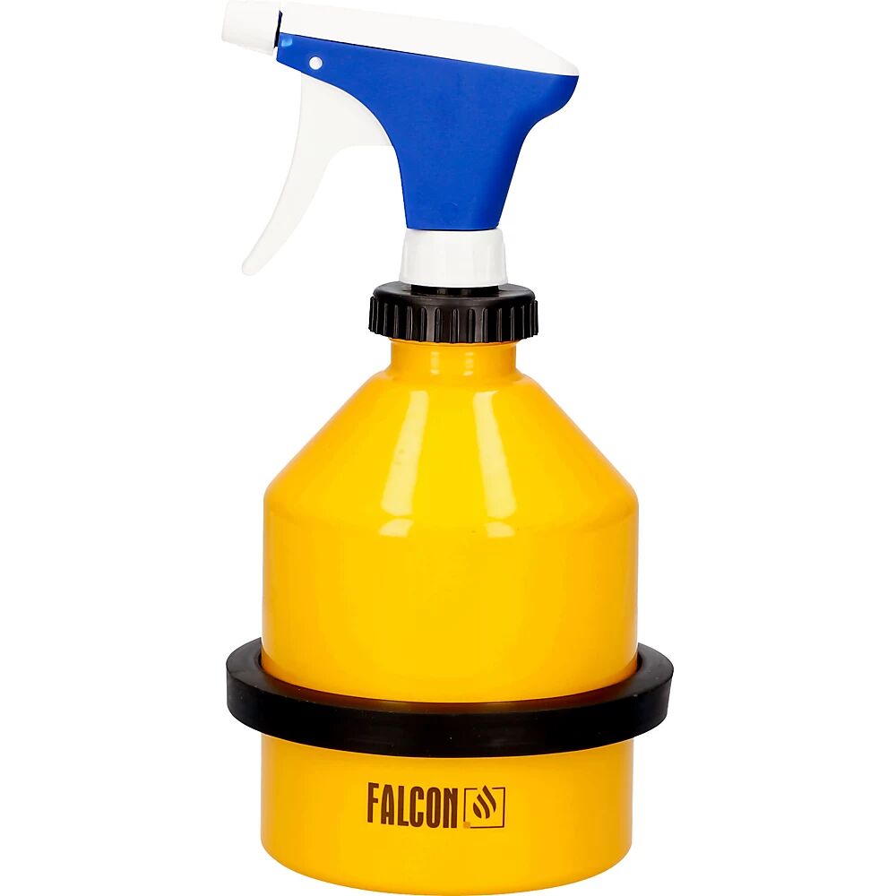 Falcon Pulverizador, chapa de acero amarilla, capacidad 2 l