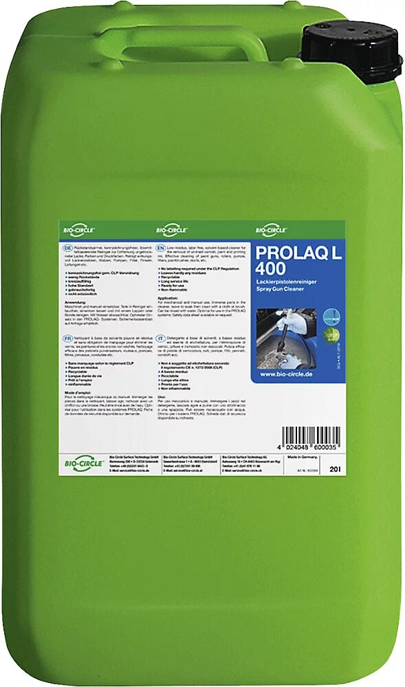 Bio-Circle Decapante PROLAQ L 400, en bidón de plástico, capacidad 20 l