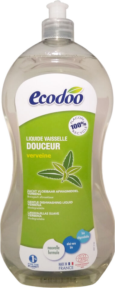 Ecodoo Lavavajillas líquido concentrado suave Senteur Verveine (1 litro)