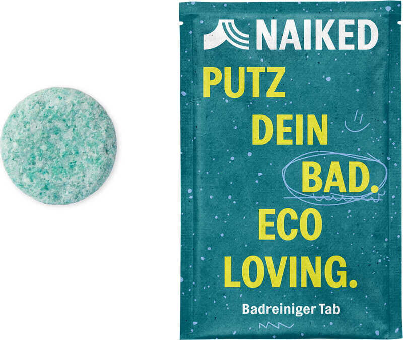 Naiked Limpiador de baños en pastilla Clean Your Bathroom. Eco Loving