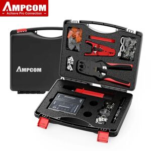 AMPCOM Kit d'outils réseau  AMPCOM 12 en 1 professionnel Portable Ethernet entretien de l'ordinateur