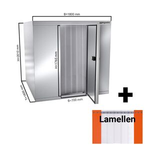 GGM GASTRO - Chambre froide en inox - 1800x1800mm - 4,30m³ - Lamelles incluses