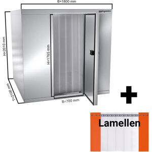 GGM GASTRO - Chambre froide en inox - 1800x2100mm - 5,13m³ - Lamelles incluses