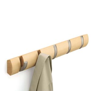 Umbra - Flip hook porte-manteau 5 pieces, naturel