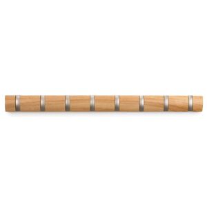 Umbra - Flip hook 8er rail de vestiaire, naturel