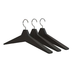 Frost - Cintre Unu 4 , (set de 3), noir / inox poli