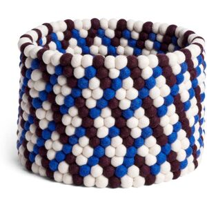 HAY - Bead Corbeille de rangement, Ø 40 x H 27 cm, osier bourgogne