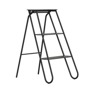 Frost - Bukto Tabouret marchepied pliable, H 70 cm, noir