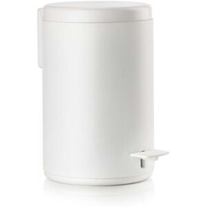 Zone Denmark - Rim Poubelle a pedale, 3 L, blanc