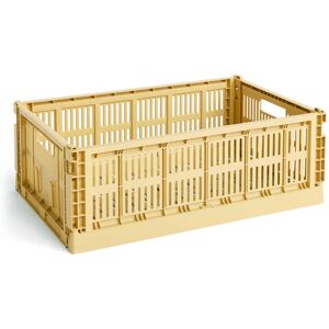 HAY - Colour Crate Panier L, 53 x 34,5 cm, golden yellow, recycled