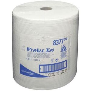 KIMBERLY CLARK Torchon wypall X80 8377 L315xl310environ mm blanc 1 couche - Publicité