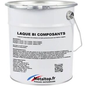 Laque Bi Composants - Pot 25 L - 9001 - Blanc crème - Metaltop - Blanc crème - Publicité