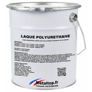 Metaltop - Laque Polyurethane - Pot 25 l - 9010 - Blanc pur Blanc pur - Publicité