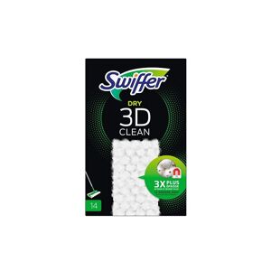 Swiffer - Lingettes sèches 3D Clean - Boîte de 14 - Publicité