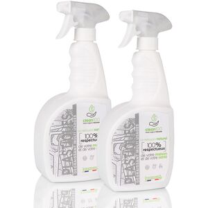 Clean 100 - nettoyant liquide spécial plastique - sprayer - 750ML - Ecologique et Hypoallergénique - Volets, Stores pvc, Jouets d'Enfants - X2 - Publicité