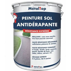 Metaltop - Peinture Antiderapante - Pot 25 l - 3014 - Vieux rose Vieux rose - Publicité