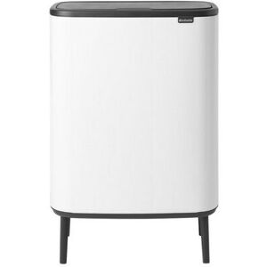 Brabantia - Poubelle Touch Bo Touch Bin Hi, 2 x 30L - Blanche - Publicité