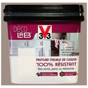 - Déco lab Peinture Meuble de cuisine 100% Résistant Humus 0,75 l - Humus