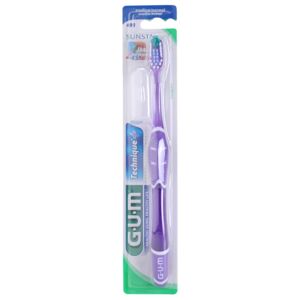 G.U.M Technique+ Compact brosse à dents manche court medium 1 pcs