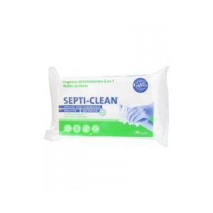 Gifrer Septi-Clean Lingettes Désinfectantes 2 en 1 Mains et Surfaces - 70 Lingettes - Sachet 70 lingettes