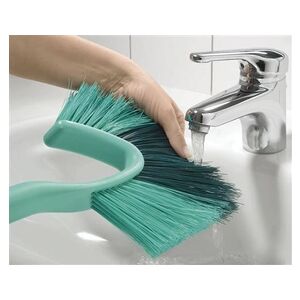 Leifheit 41510 brosse de nettoyage Aluminium, Noir, Turquoise - Publicité