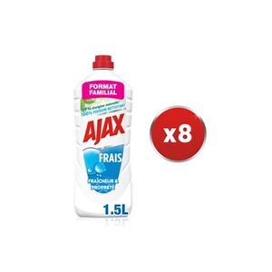 Pack de 8 - nettoyants ménagers Ajax d'origine Végérale Trad Frais 1,25l - Publicité