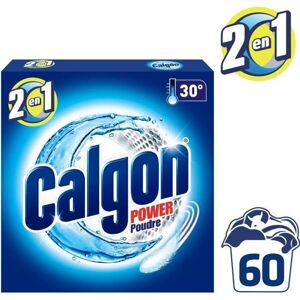 CALGON A2E Poudre 3 en 1 anti-calcaire et nettoyante compactee - 60 lavages - 1 Kg - Publicité