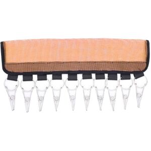 Pliable Blanchisserie Cintre Sèche, Blanchisserie Clip,Clip Cintre Goutte À Goutte Séchage Cintre sous-Vêtements Cintre avec Clips pour Chaussettes, 10 clips oranges - Publicité