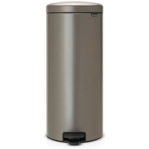 Brabantia Poubelle à Pédale newIcon, 30 litres, Fermeture Silencieuse, Seau en Plastique - Platinum - Publicité