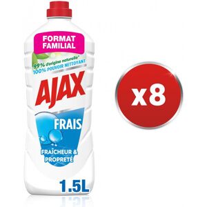 Pack de 8 - AJAX nettoyants ménagers Ajax d'origine Végérale Trad Frais 1,25l - Publicité