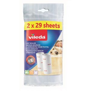 Vileda - Lot de 6 Brosses adhésive recharge 2x29 feuilles - Publicité