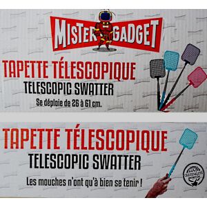 Cmp 1 TAPETTE A MOUCHE TELESCOPIQUE de 16 a 61 CM COLORÉ - Publicité