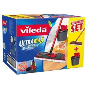 Vileda - 137431 - Ultra Max Completo : Set Balai À Plat + Seau-Essoreur - Publicité