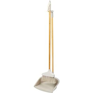 Salter LASAL31862WEU7 Dustpan and Brush Set Long Handled Freestanding Broom and Dustpan Set, Lightweight Household Dust Pan, FSC®-Certified Bamboo Handle, Clip-Together Easy Storage, Warm Harmony - Publicité