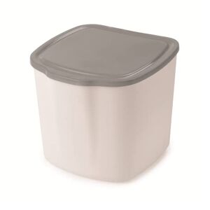 Snips Poubelle Compost Cuisine   Composteur Cuisine  Poubelle de Table   Blanc et Gris, 3 LT, 20,5 x 18,5 x 16,7 cm, Made in Italy, 0% BPA e phthalate free, Plastique Recyclé - Publicité