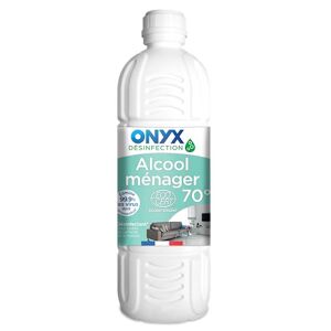 Onyx Alcool Ménager 70° Produit Désinfectant Nettoyant Dégraissant- Multi-Surfaces ECOCERT 100% d'Ingrédients d'Origine Naturelle Fabrication Française 1L - Publicité