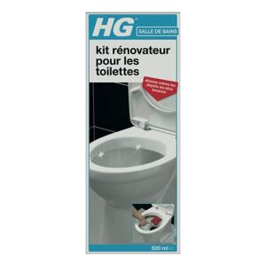 HG Kit Rénovateur pour Toilettes,Gel Détartrant pour Cuvette et Lunette des Toilettes, Élimine les Dépôts de Calcaire et de Tartre 500 ml (318006104) - Publicité