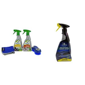 Michelin 995940 Kit Entretien Nettoyage intérieur Voiture Ecologique & 009443 Expert Nettoyant sans Eau 500 ML - Publicité