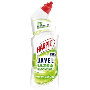 Harpic gel WC javel ultra blancheur parfum agrumes 750ml - Publicité