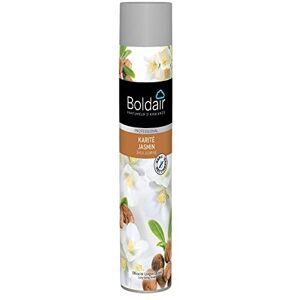 BOLDAIR - Aérosol parfumant Karité jasmin - Elimine les mauvaises odeurs - Parfume agréablement - Forte rémanence - Pulvérisation sèche - 750 ml - Fabrication française - Publicité